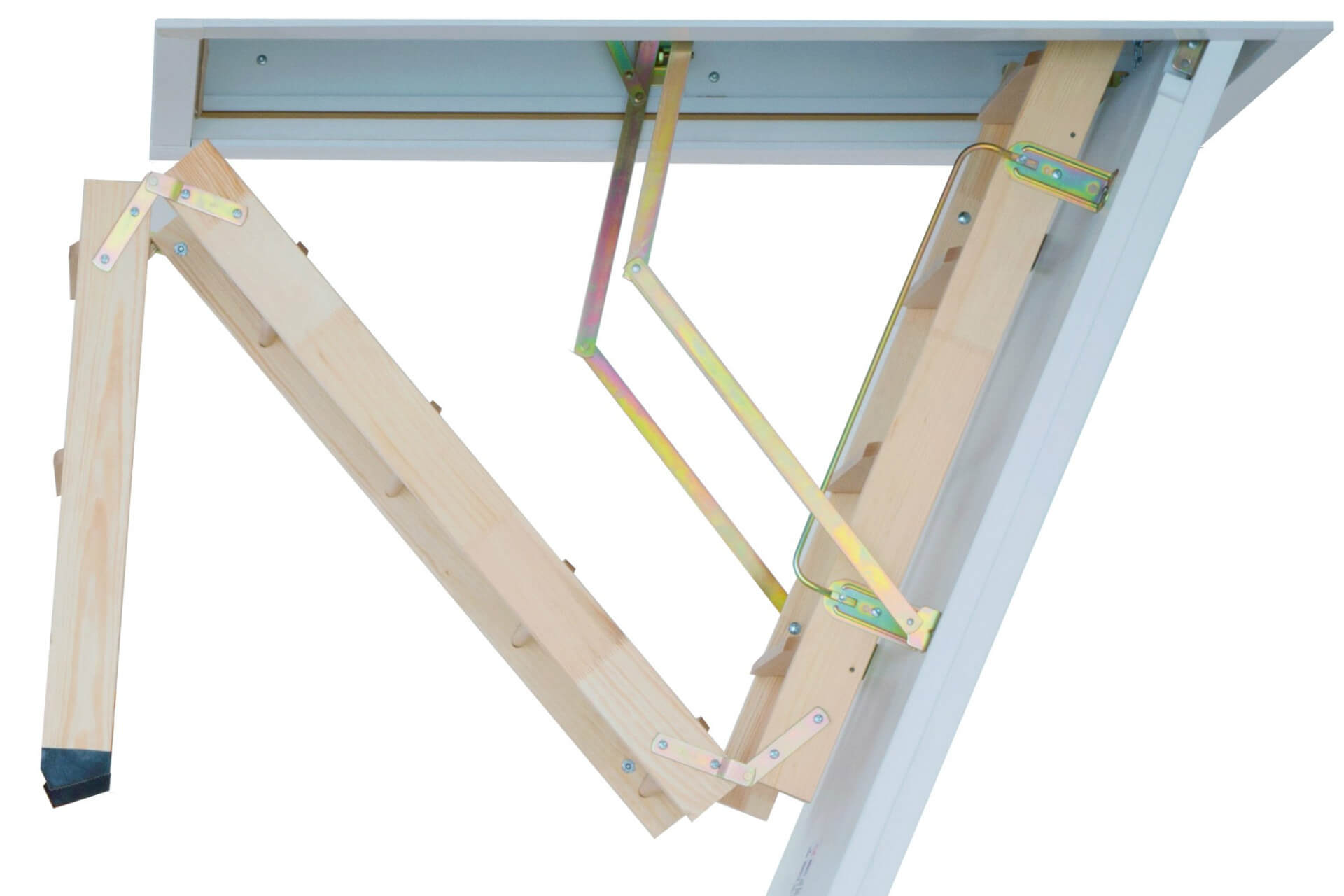 Cadet 3 folding_1920x1280 Traditional 3 part folding wooden loft ladder