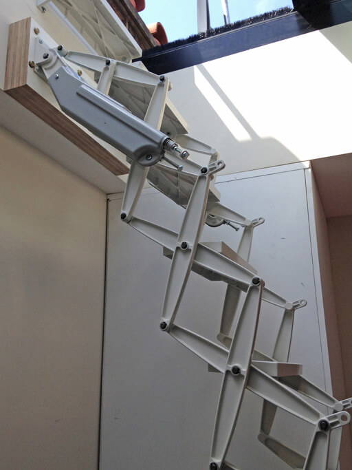Skylight access loft ladder. Elite loft ladder from Premier Loft Ladders Skylight access loft ladder. Elite loft ladder from Premier Loft Ladders