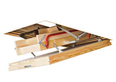LWT Loft Ladder - Hatch being opened
