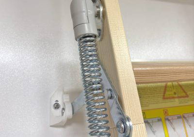 Spring assisted folding on FAKRO LWL loft ladder